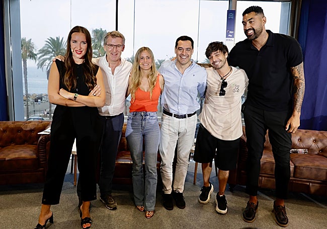 Mikhailova, Feijóo, Fanjul, Moreno, Nández y Lima, de izquierda a derecha.