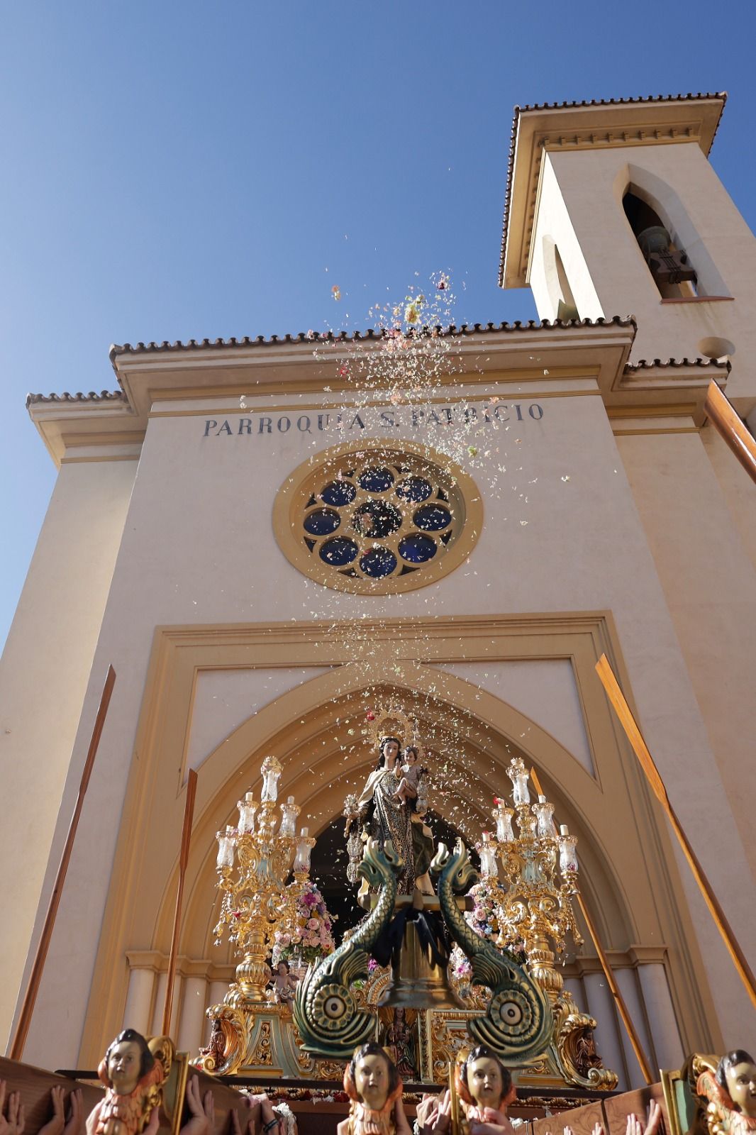 La procesión de la Virgen del Carmen de Huelin, en imágenes