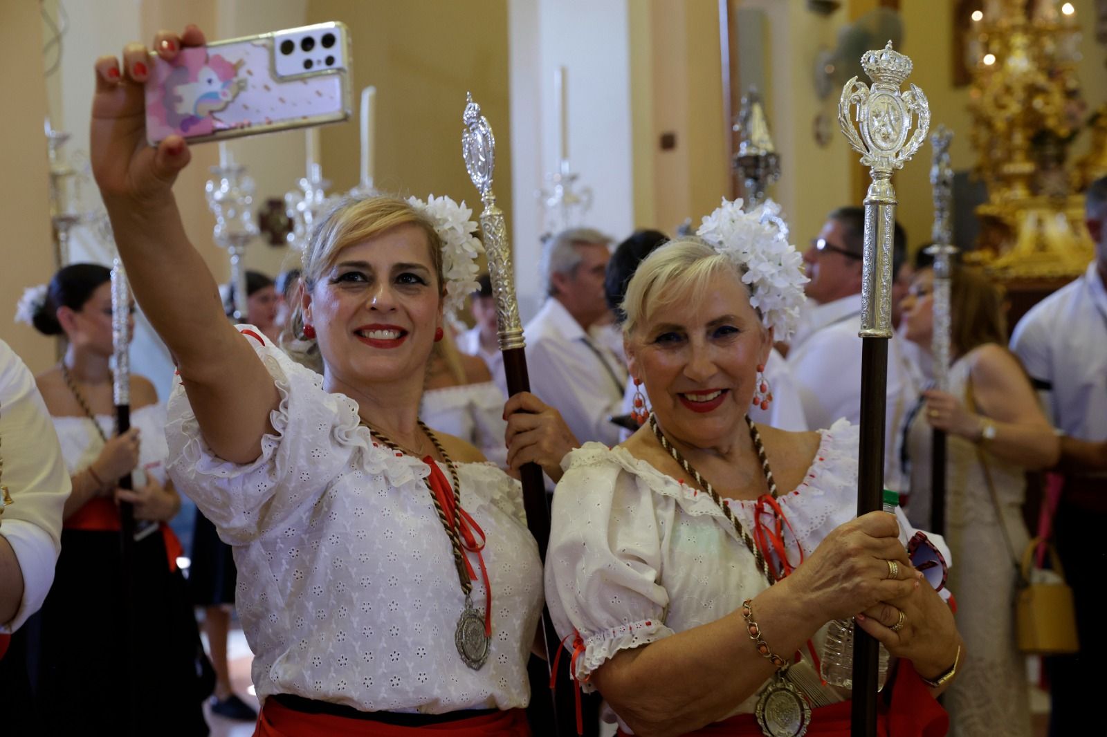 La procesión de la Virgen del Carmen de Huelin, en imágenes