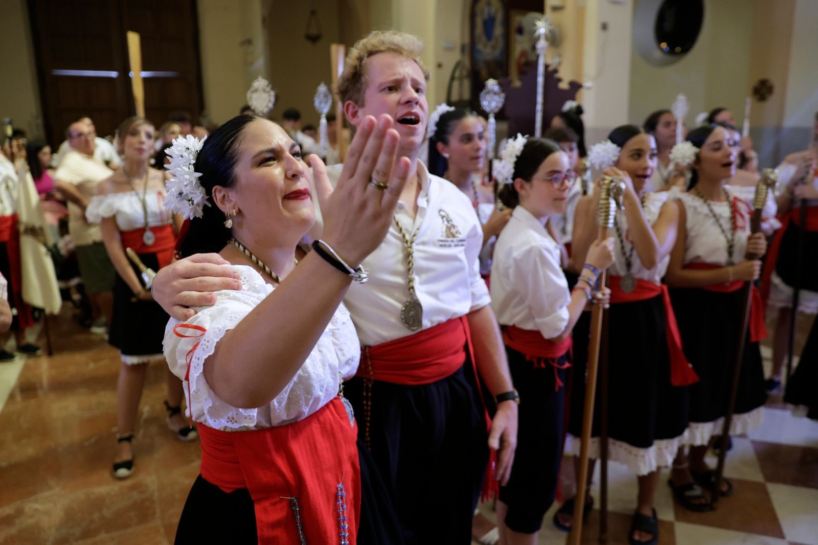 La procesión de la Virgen del Carmen de Huelin, en imágenes