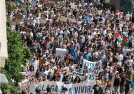 Manifestación por la vivienda celebrada el pasado junio en Málaga.