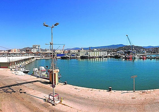Vista del actual muelle 8, aquí se hará la explanada de relleno.