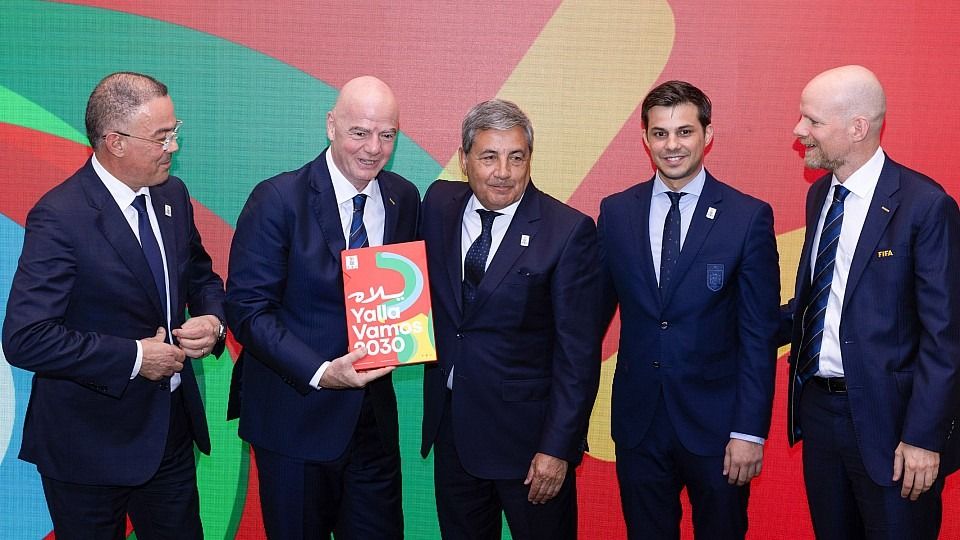 Presentación del dossier del Mundial 2030.