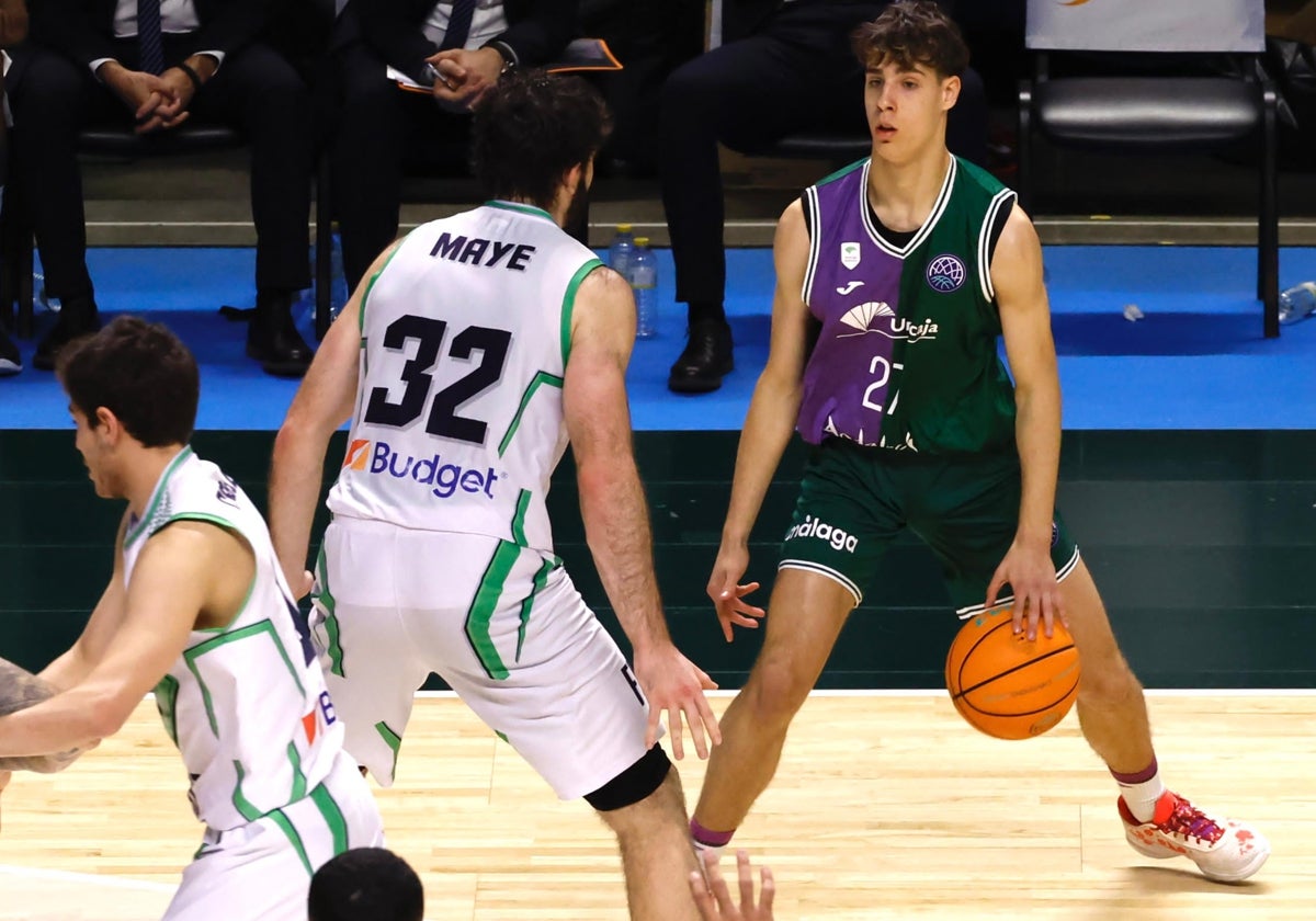 Guillermo del Pino, en un partido de la Champions ante el Tofas.