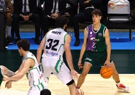 Guillermo del Pino, en un partido de la Champions ante el Tofas.