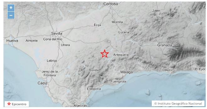 Registrados dos pequeños terremotos en la provincia de Málaga en menos de 48 horas