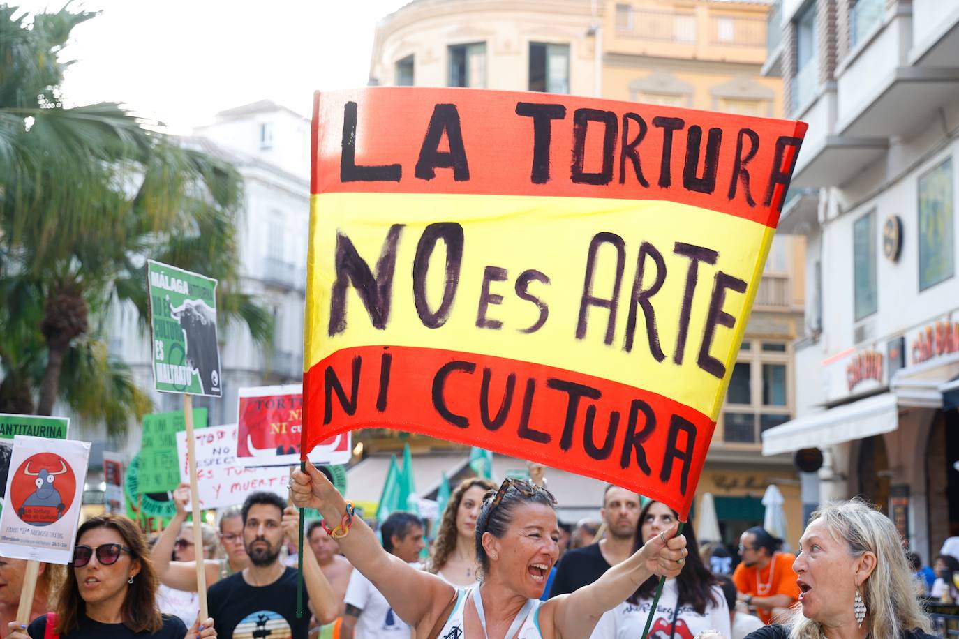 Manifestación &#039;Málaga Antitaurina&#039; organizada por PACMA