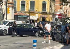 Un herido en una colisión entre dos vehículos en el Molinillo