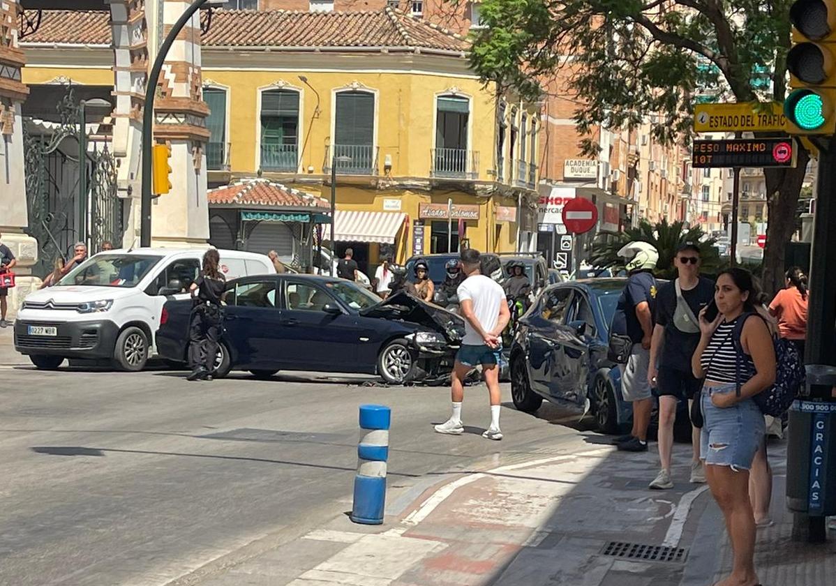 Un herido en una colisión entre dos vehículos en el Molinillo