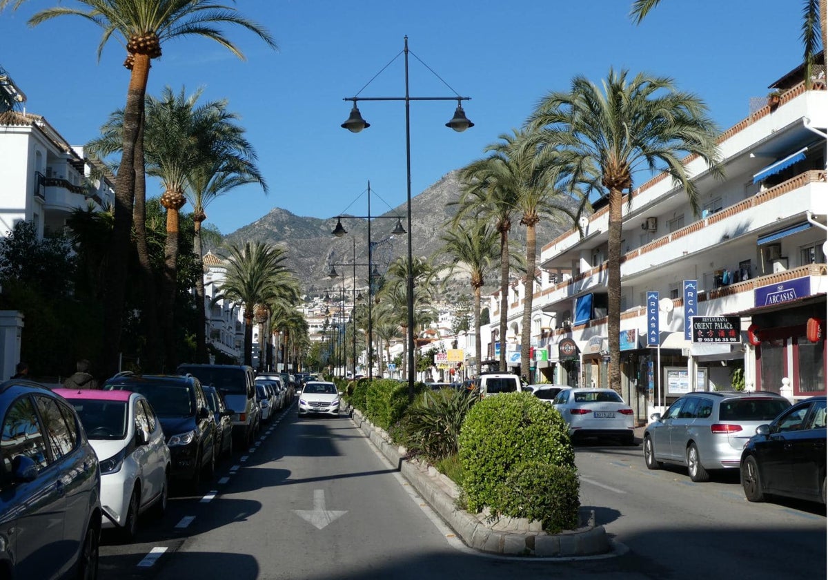 Vista de la avenida de Las Palmeras, donde se están produciendo numerosos problemas con el suministro.