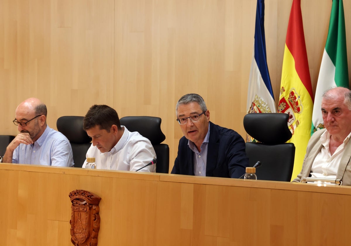 Salado, esta mañana, durante el pleno.