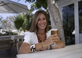 Genoveva Ferragut, en el restaurante Candado Beach.