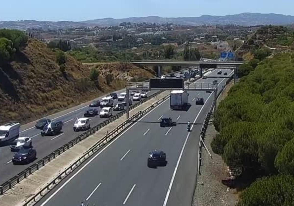 Imagen de una de las cámaras de tráfico de la zona.