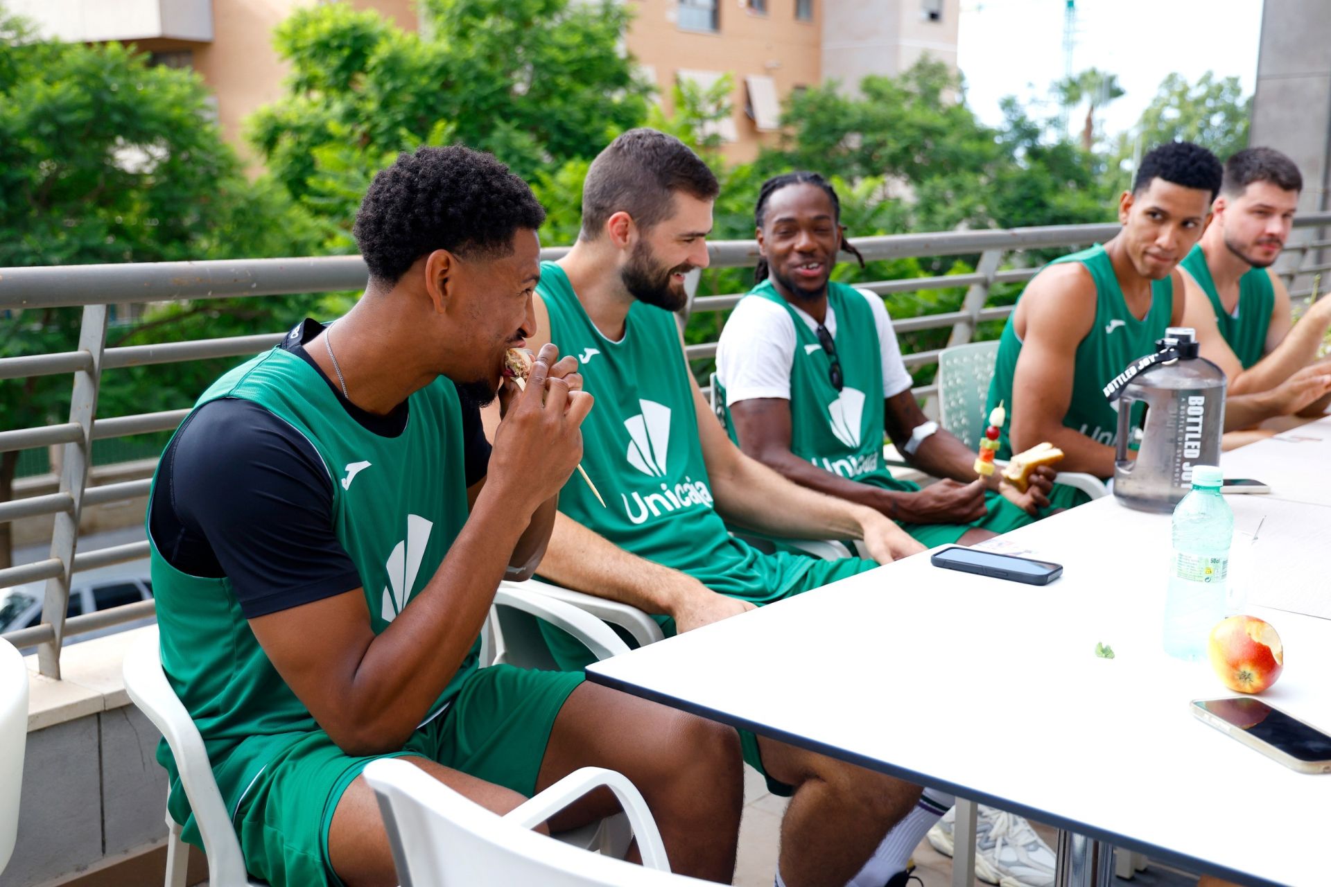 Los jugadores del Unicaja se reencuentran para iniciar la pretemporada