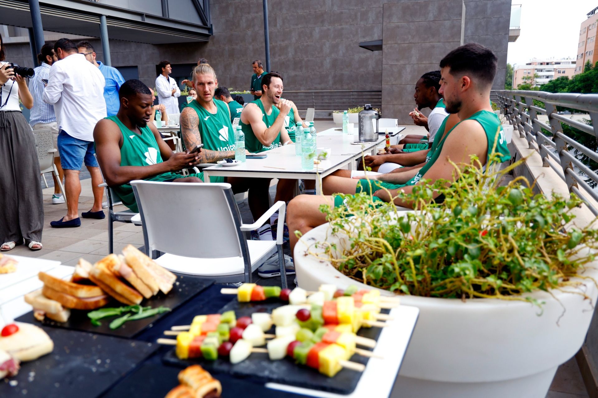 Los jugadores del Unicaja se reencuentran para iniciar la pretemporada