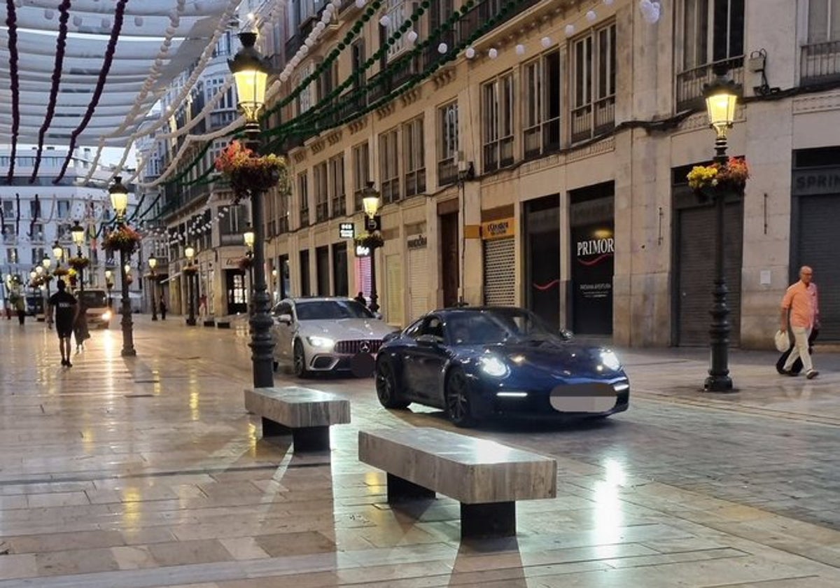 Un Mercedes y un Porsche, vehículos autores de la infracción.