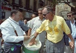 George W. Bush en la Feria de Málaga.