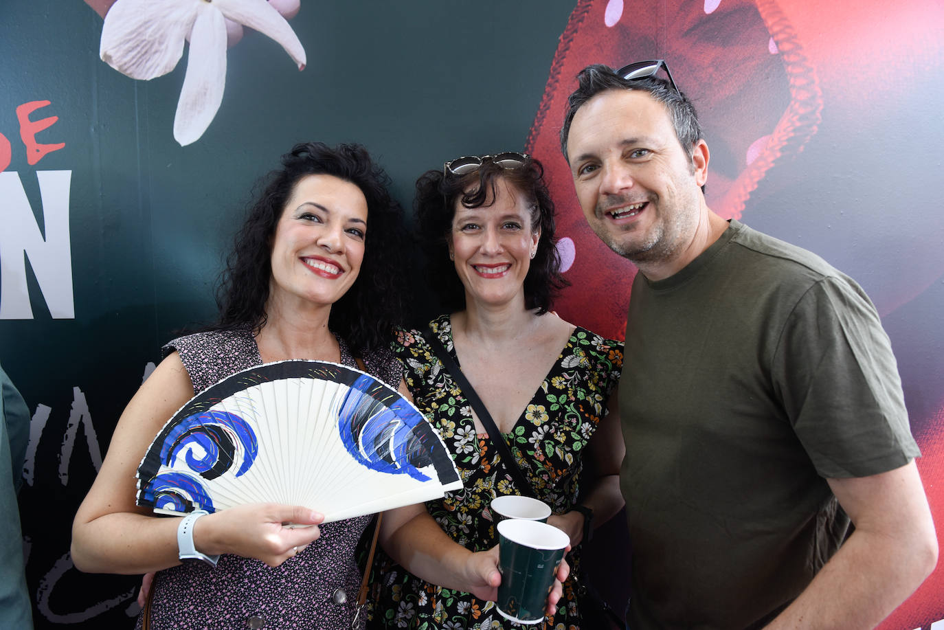Carmen Torres, Macarena Torres y Gabriel Pérez.