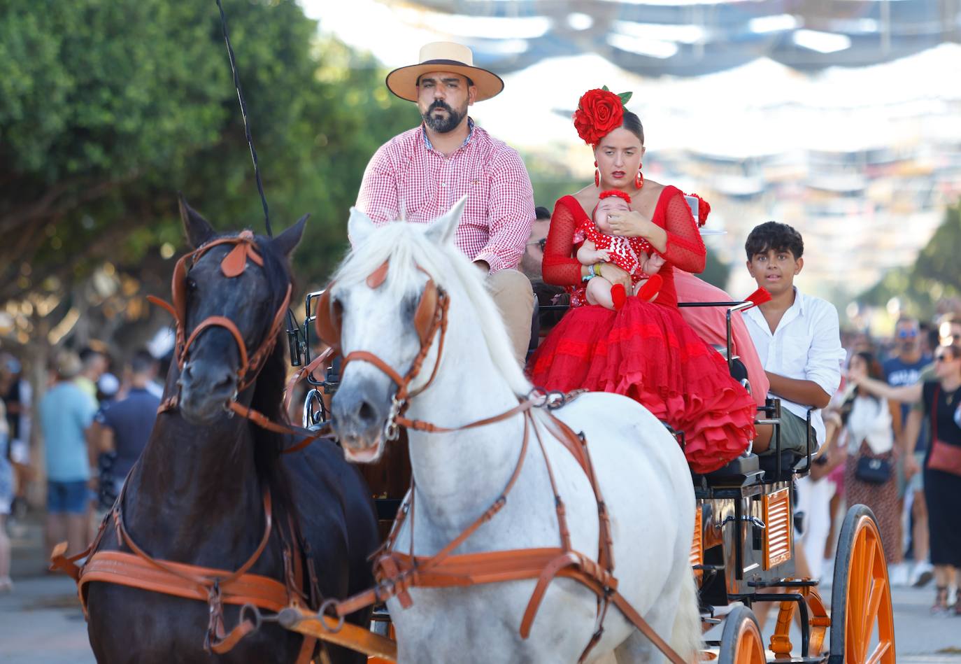 Las mejores imágenes del primer sábado de la Feria de Málaga 2024