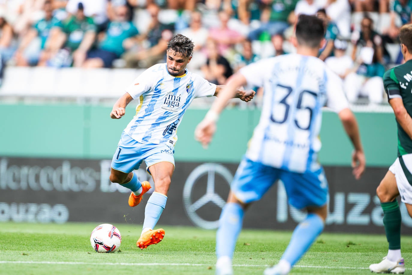 El Racing de Ferrol-Málaga, en imágenes