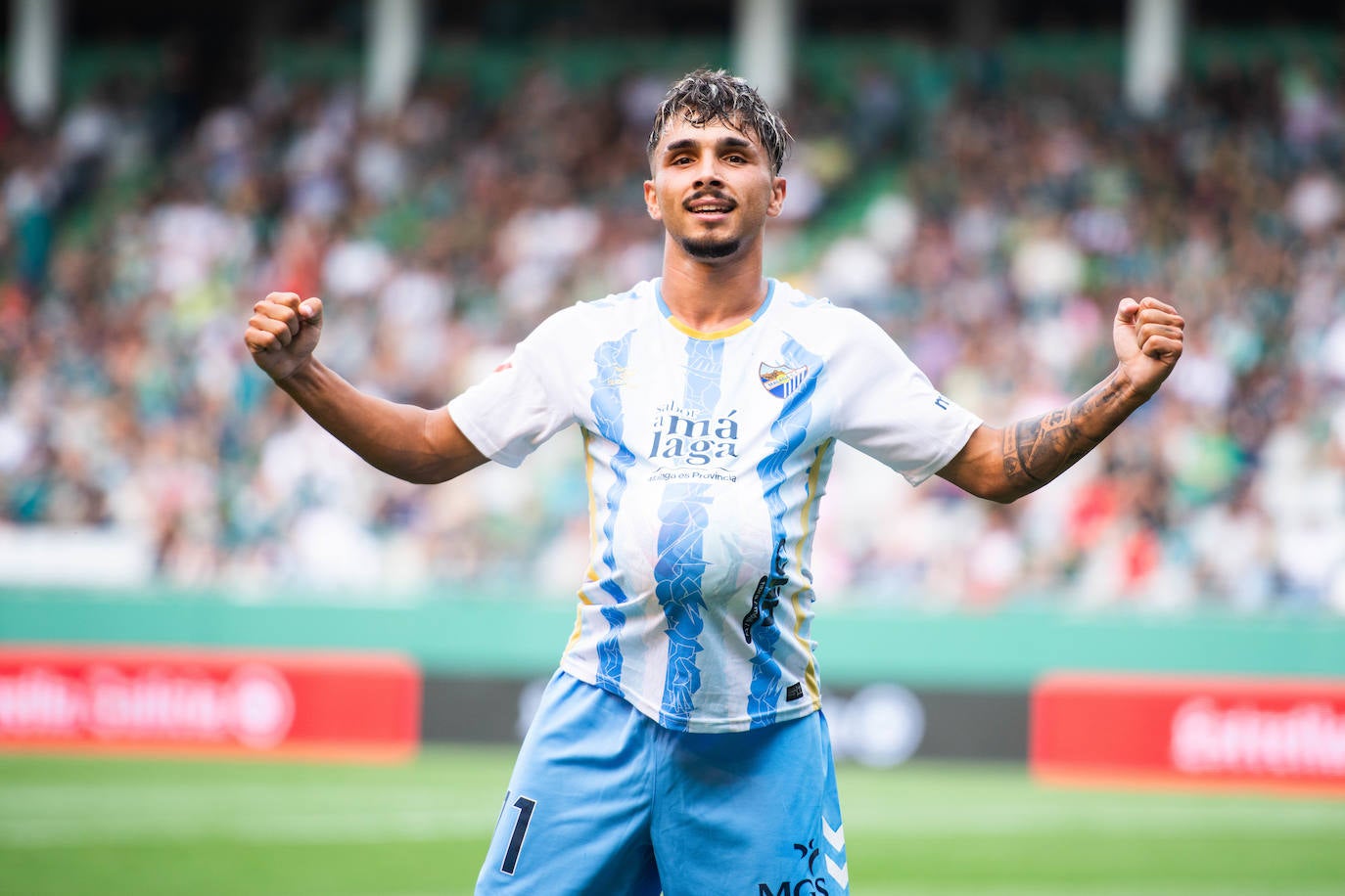 El Racing de Ferrol-Málaga, en imágenes