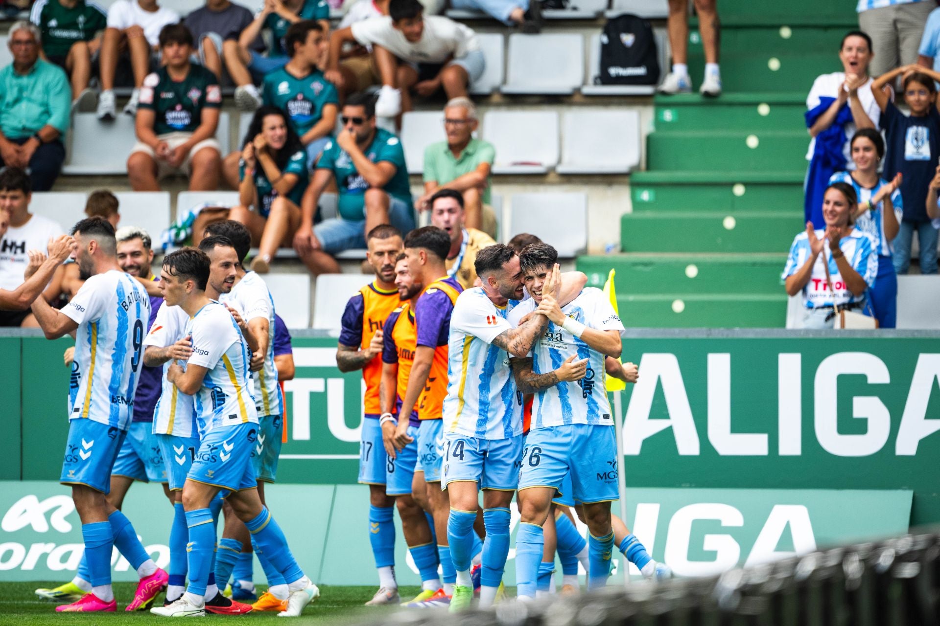 El Racing de Ferrol-Málaga, en imágenes