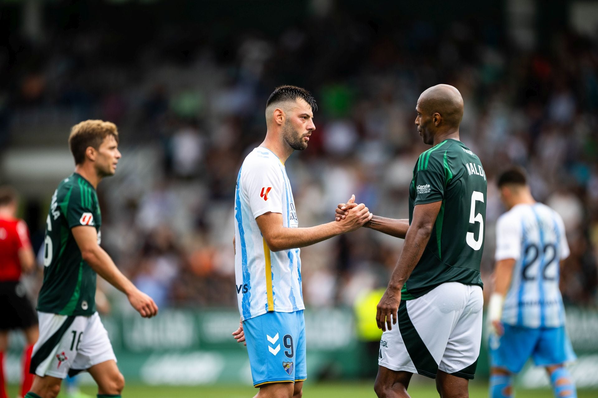 El Racing de Ferrol-Málaga, en imágenes