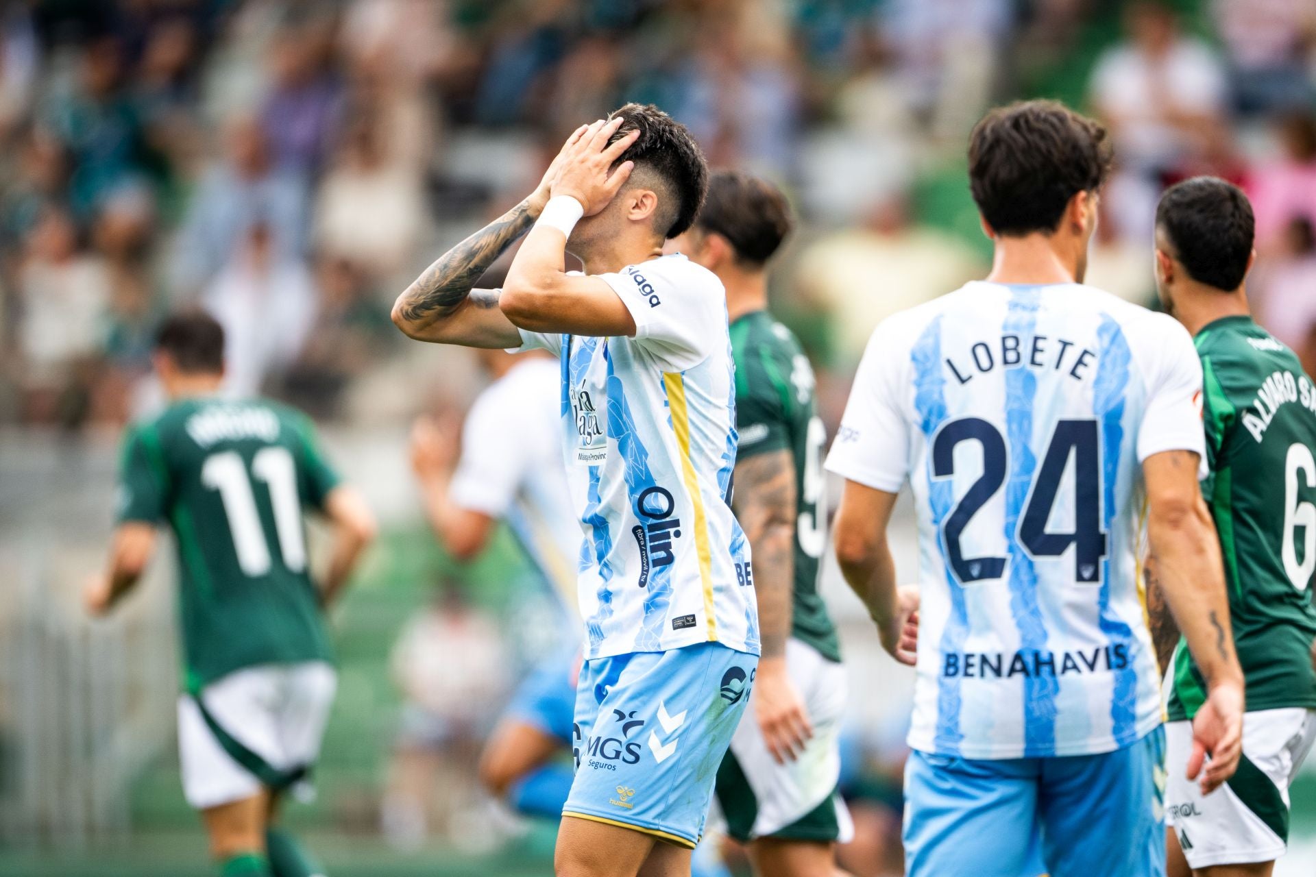 El Racing de Ferrol-Málaga, en imágenes