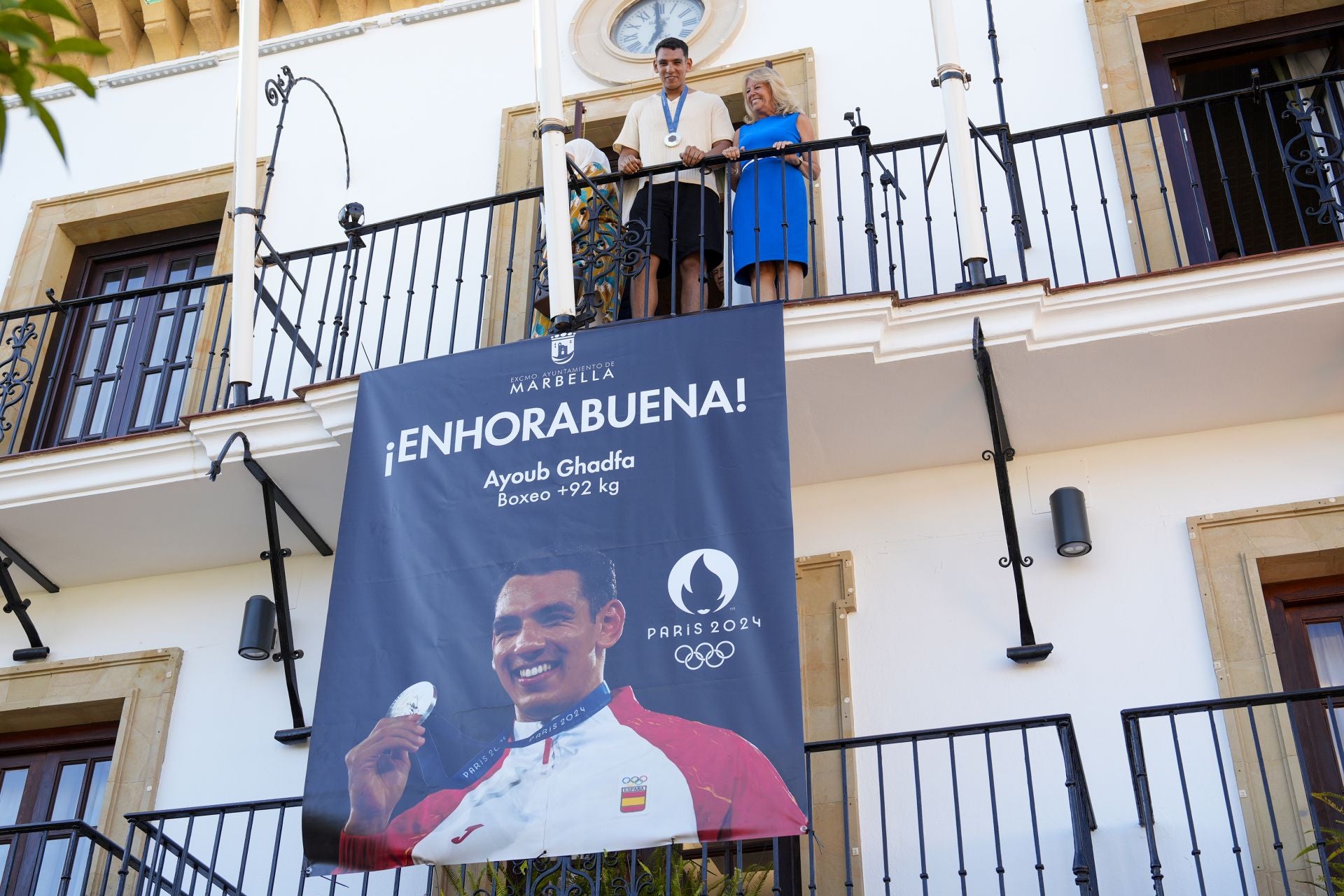 El homenaje de Marbella al boxeador Ayoub Ghadfa, en imágenes