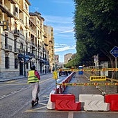 Las obras de renovación de las aceras del paseo de Reding comenzaron en noviembre del año pasado.
