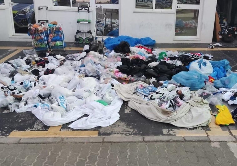 Imagen facilitada por el Ayuntamiento del material incautado
