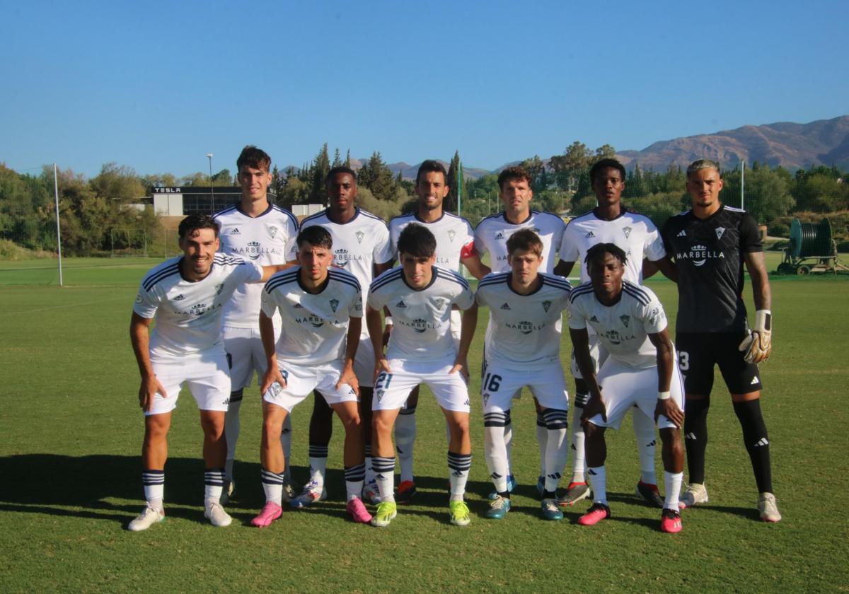 Un once del Marbella esta pretemporada.