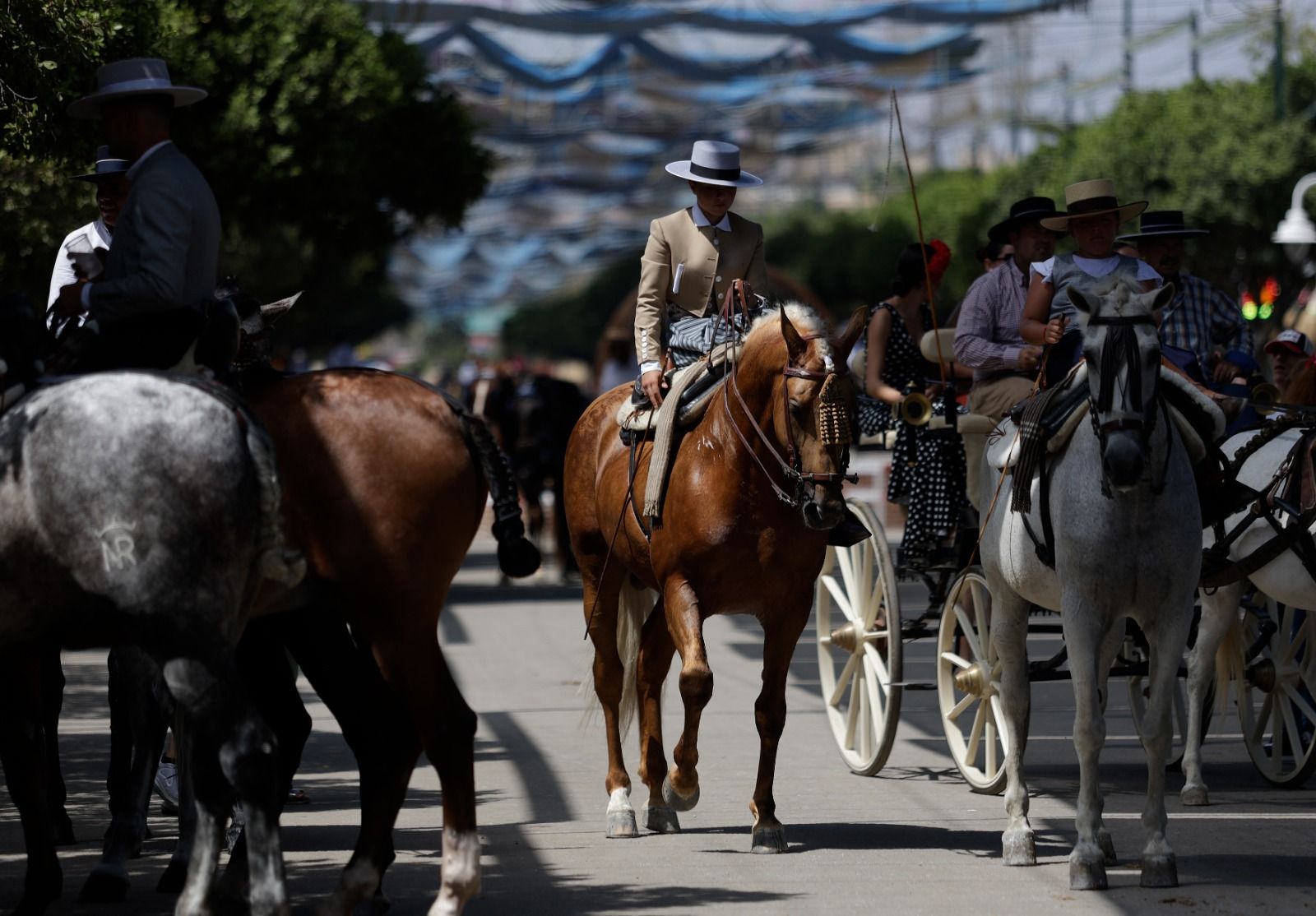 Ambiente en el Real en el último día de feria