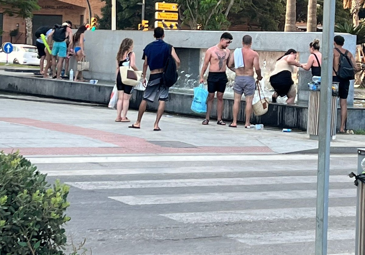 Vista de la situación de las fuentes de La Malagueta.