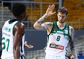 Olek Balcerowski, durante un partido con el Panathinaikos.
