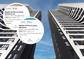 Las torres de Martiricos, los edificios más altos de Málaga, cuentan con una amplia oferta para alquiler de larga temporada.