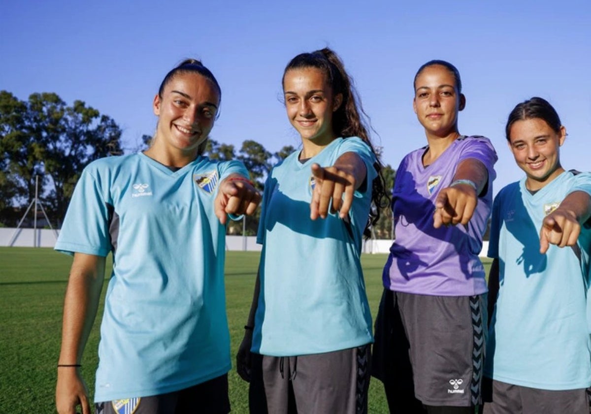 Imagen principal - El nuevo Málaga Femenino se propone volver a ilusionar