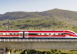 Tren de la operadora de alta velocidad Iryo.