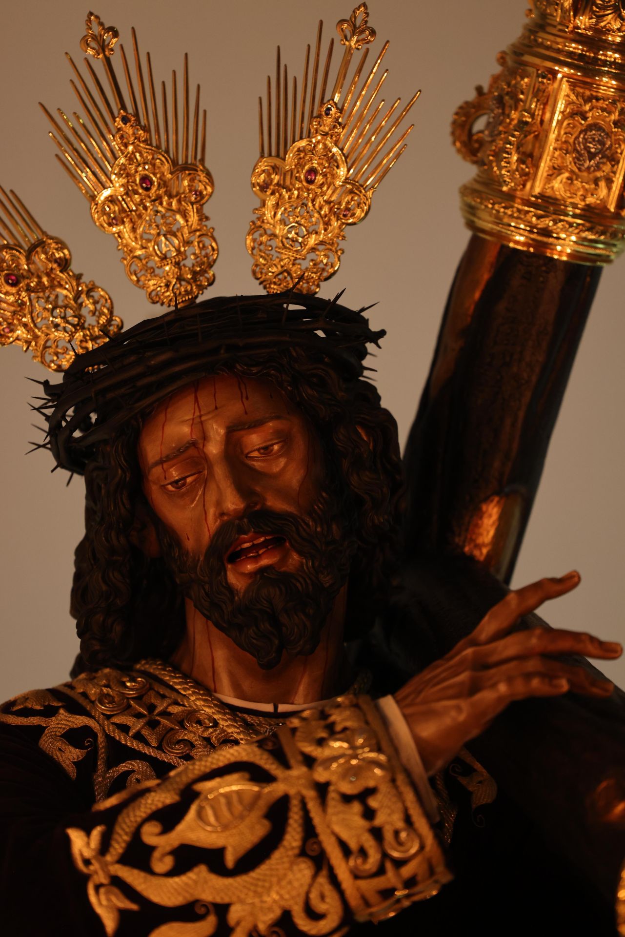 El Nazareno del Perdón, en su casa hermandad al no poder salir por la lluvia