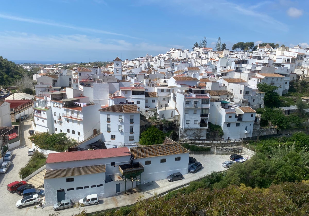 Vista panorámica del casco urbano de Algarrobo.