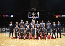 Equipo del Unicaja que disputó el primer partido de la Copa Intercontinental.