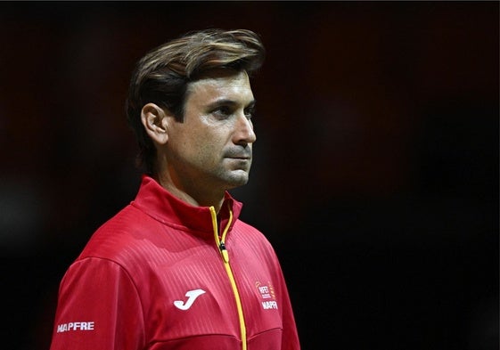 El capitán español de Copa Davis, David Ferrer.