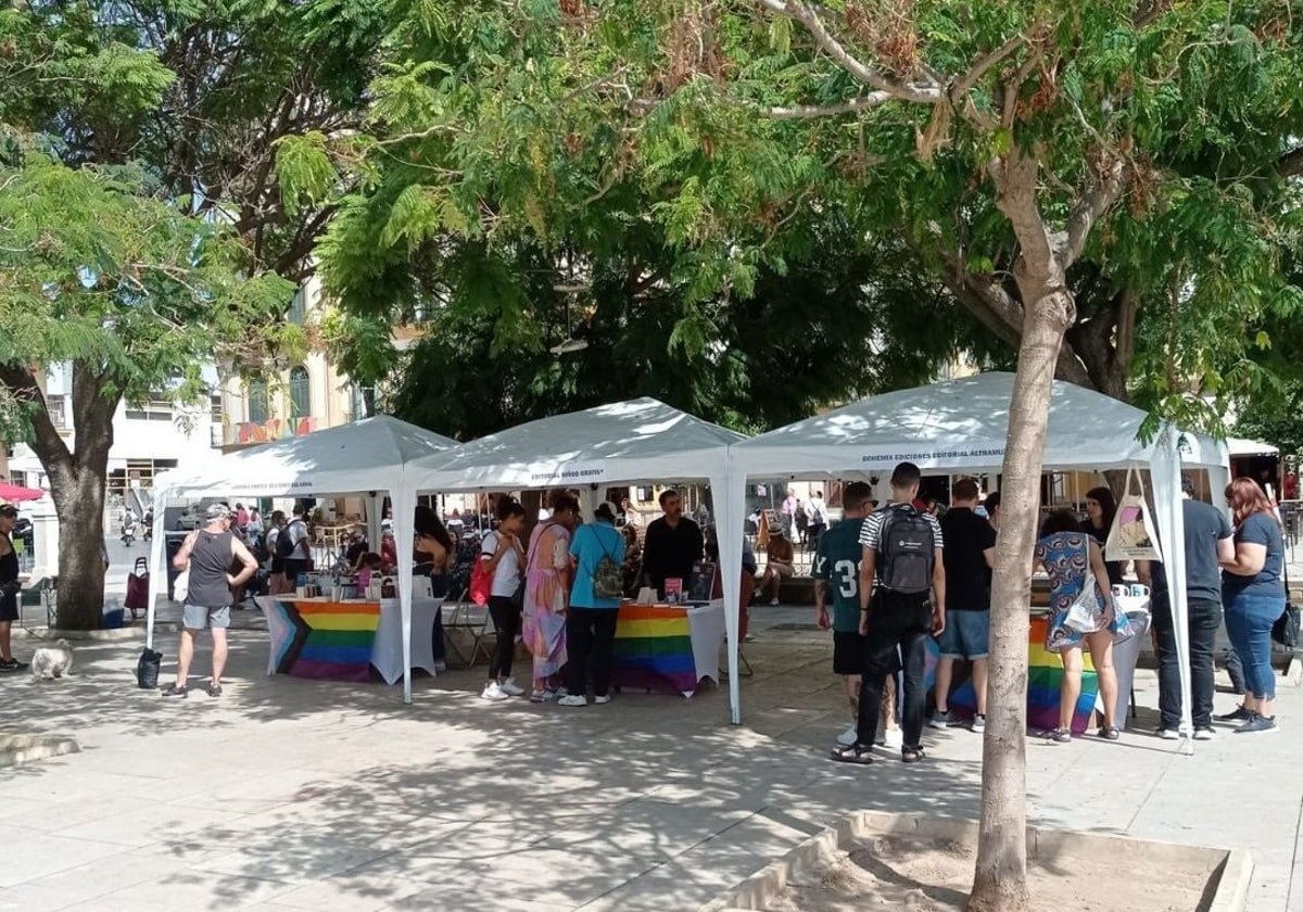 Una imagen de la anterior edición de la feria del libro LGTBI.