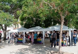 Una imagen de la anterior edición de la feria del libro LGTBI.