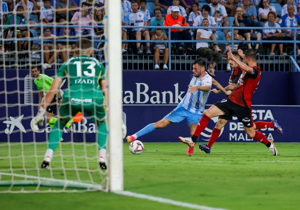 Baturina, en el partido contra el Mirandés.