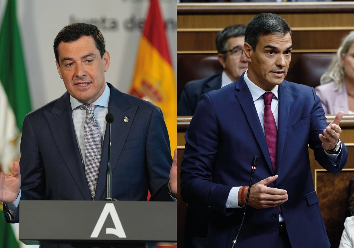 Juanma Moreno y Pedro Sánchez.