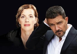 La actriz Marta Ribera y Antonio Banderas visitan El Horguiguero