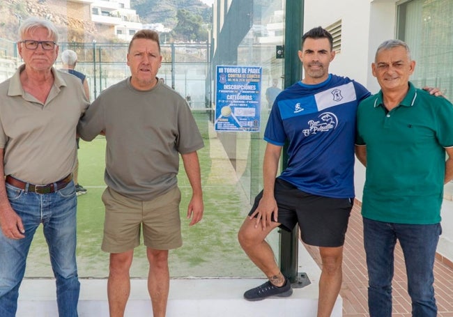 Acto de presentación del torneo de pádel solidario en Nerja.