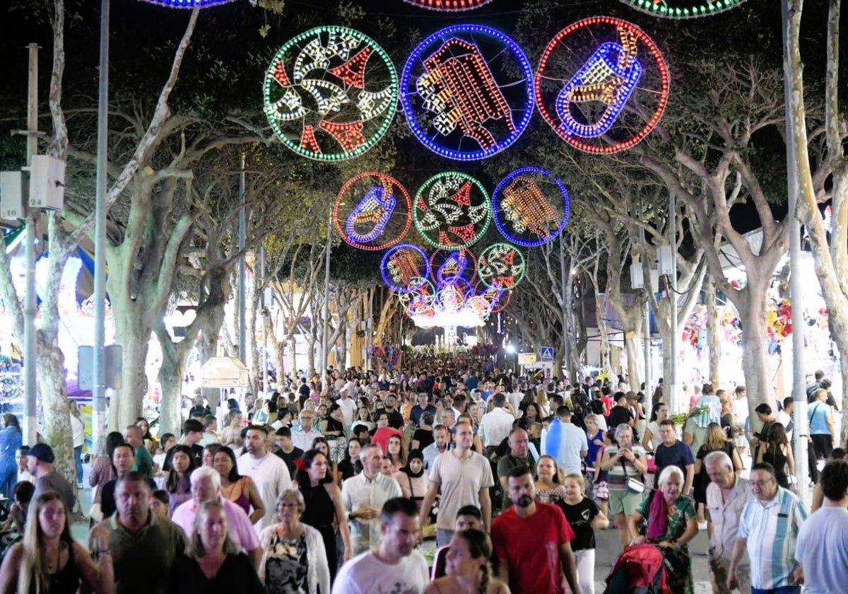 Lleno en el recinto de la Feria de San Miguel de Torremolinos.