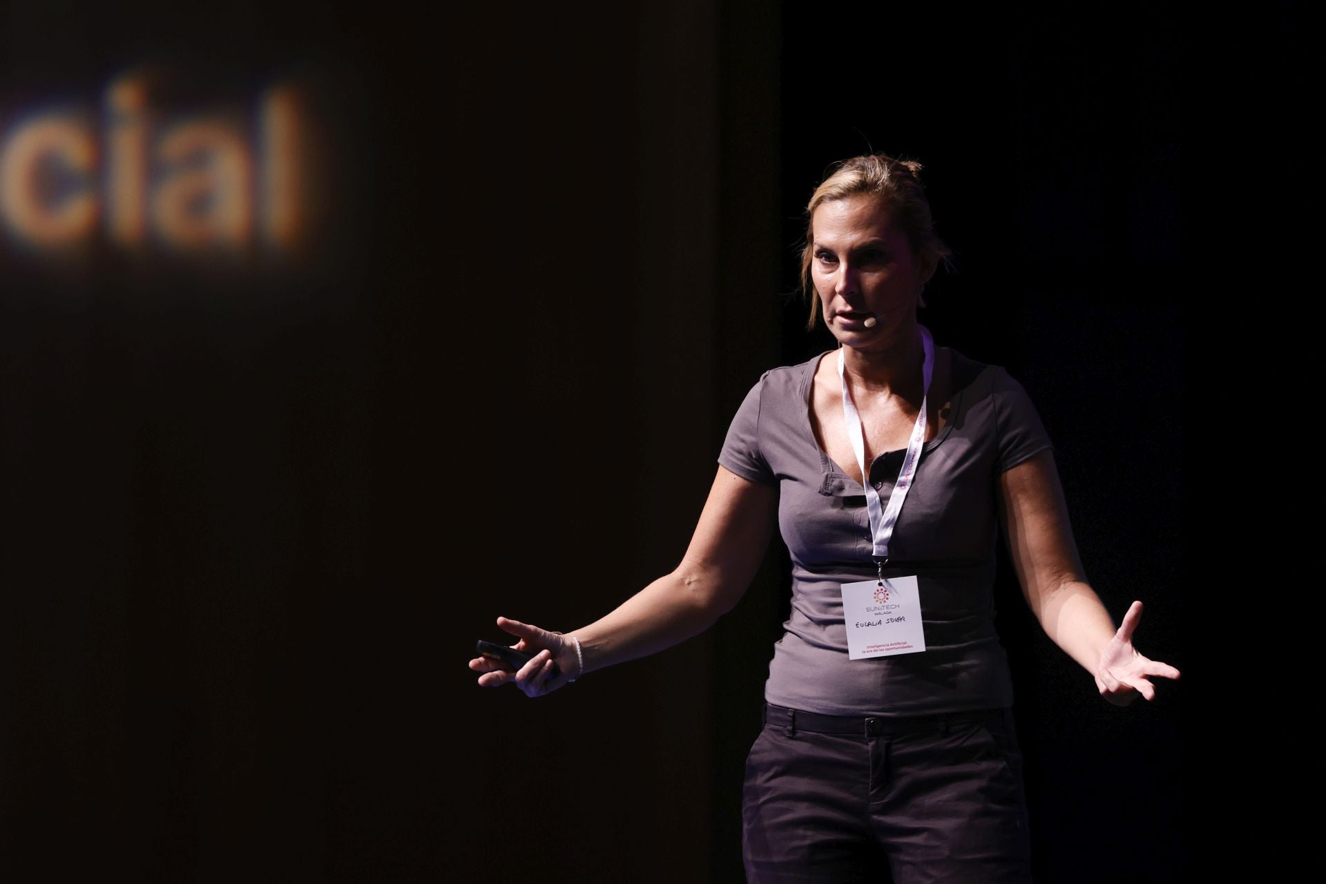 Lali Soler, directora de la Unidad de Big Data Data Science de Eurecat, durante la charla 'Inteligencia artificial: luces y sombras'